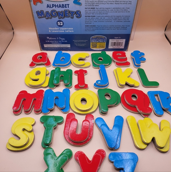 Melissa & Doug Other - Melissa & Doug Magnetic Wooden Alphabet Set Letters Magnets
